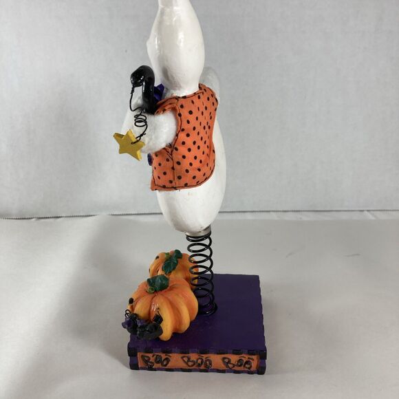 Avon Halloween Ghost Standee Wobbler on Spring with Box 2002 Gift Collection Vtg - Picture 6 of 11